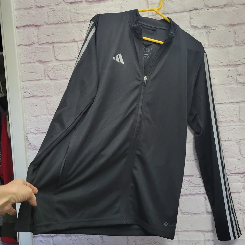 NEW Adidas Aeroready Tiro Track‎ Jacket Mens L Slim Fit Soccer Athletic Sporty